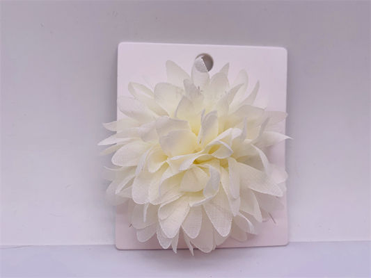 Coupe de cheveux fleur de bal Blanc, élastique enfants accessoires de cheveux de mariage