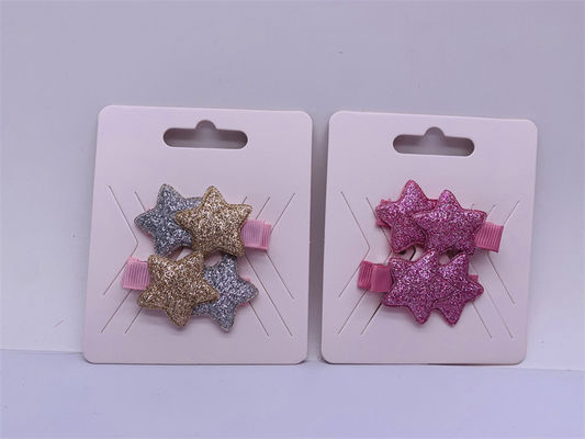 Clip de cheveux pour enfants polyester brillant 1 paire