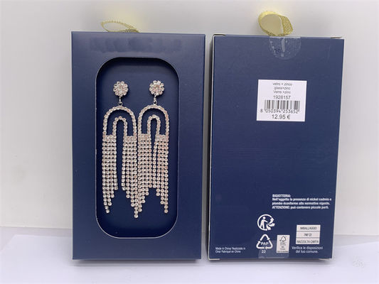 Des boucles d'oreilles de mode en strass unisexe légères réutilisables
