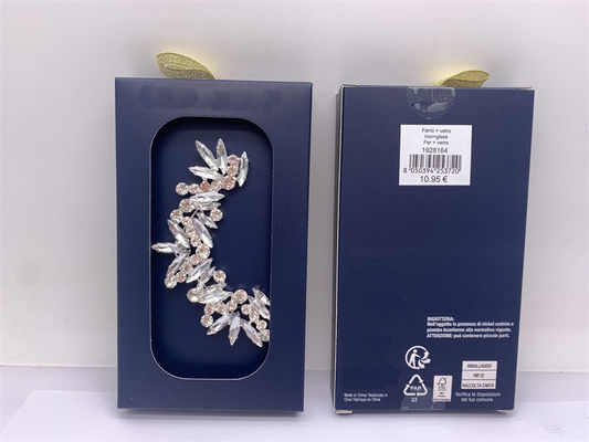 Mariage bijoux de mode en argent boucles d'oreilles diamants géométriques