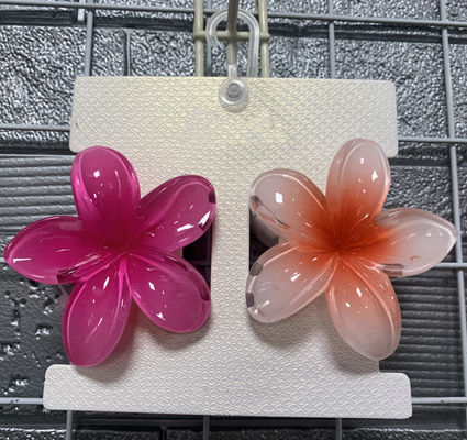 Accessoires de cheveux en plastique à fleurs, pince à griffes, polyvalent, durable