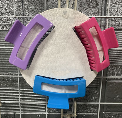 Les femmes PC accessoires de cheveux en plastique griffes surface géométrique mate