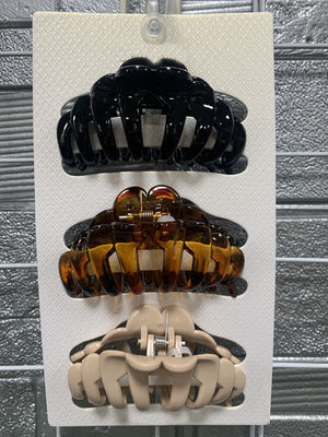 Couleurs variées, gros clips en plastique, pratiques, élégants, à la mode