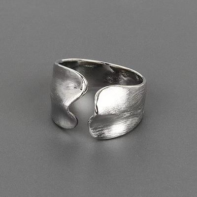 Anneaux de dames de luxe en argent sterling Portable Style de mode pratique