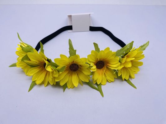 Tissu de fête cheveux de fleurs accessoires cheveux cravate légers toutes les saisons