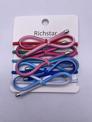 Reutilisable couleur cheveux élastique cravates légères avec petit arc