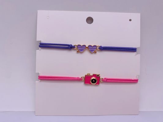 Des bracelets de mode de 9 pouces rose pour les dames, des cordes pratiques, réutilisables.