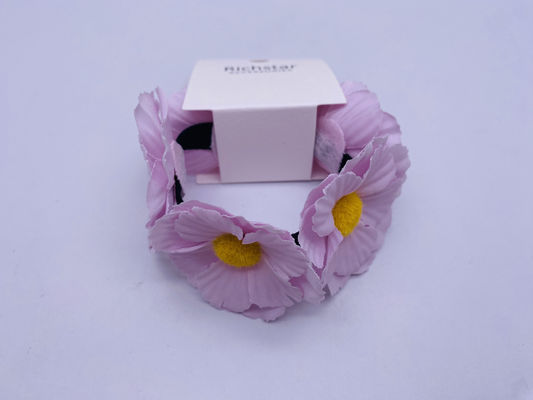 Accessoire de cheveux à fleurs réutilisable Scrunchie étirable pratique