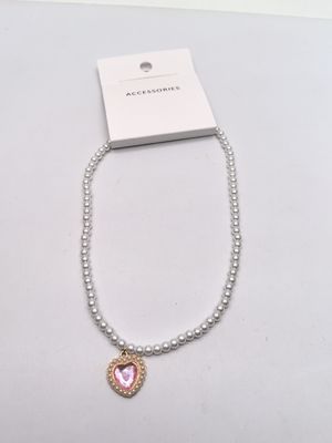 Collier de pendentif rond plaqué argenté largeur 1,5 cm surface lisse