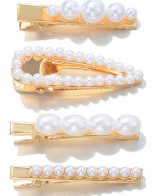 Accessoires de cheveux en métal floral simples et légers pour le style quotidien
