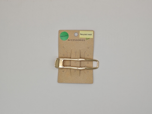 Clip de cheveux métalliques recyclés en or à usage multiple