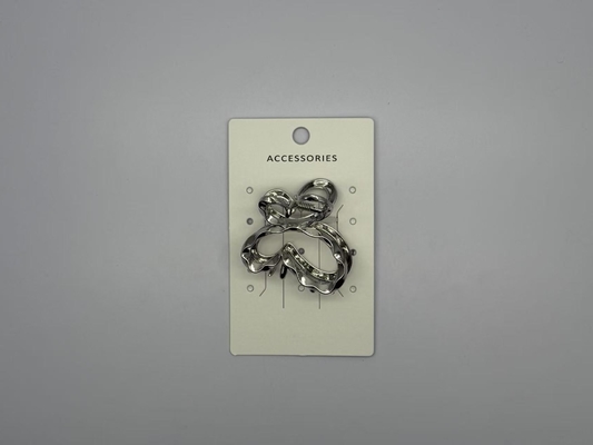 Clip à griffes métalliques en argent pour les cheveux à usage multiple