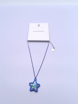 Collier étoile brillante personnalisable pour enfants - Choisissez parmi divers styles