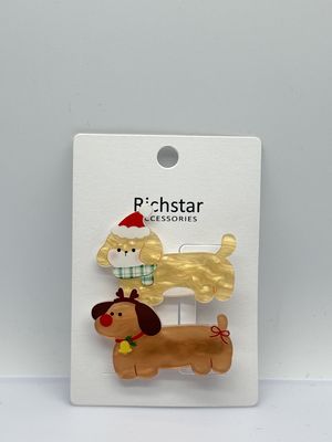 Un design unique, un animal mignon, une pince à cheveux en acrylique