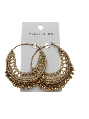Boucles d'oreilles à crochet bohème Vintage pendentif à goutte de fleurs bijoux