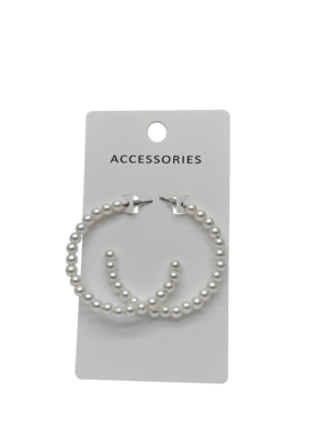 Défilé de mode Douce femme Jeune fille Perles bijoux pendentif Boucles d'oreilles pour femme