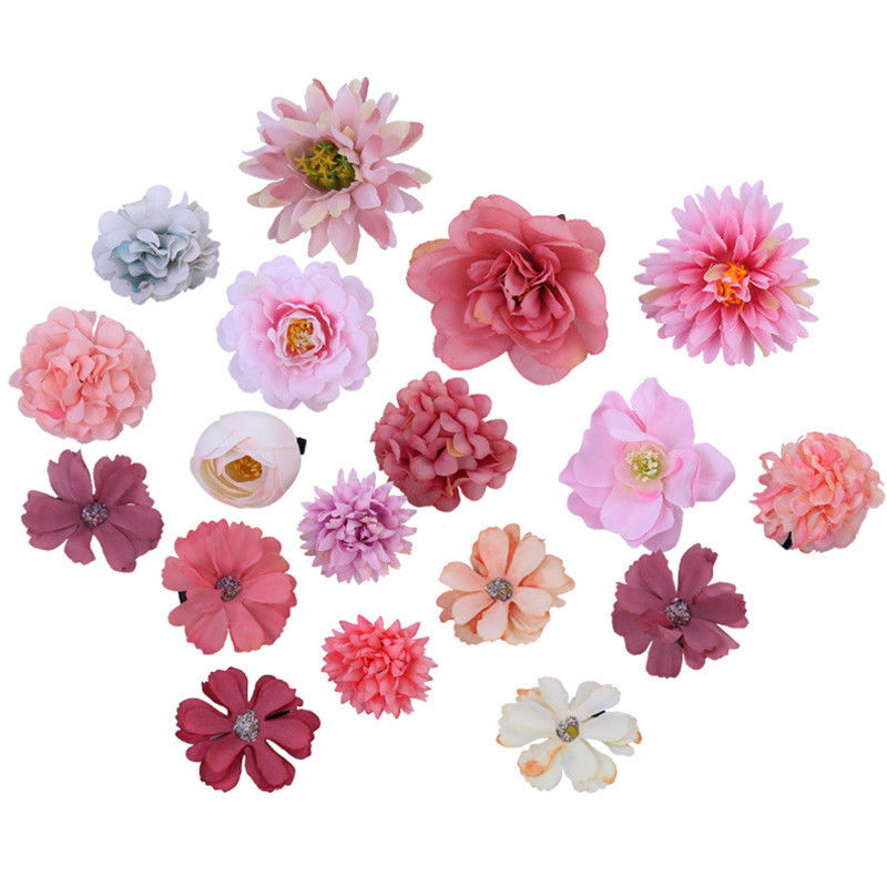 Clips de cheveux à fleurs durables pour n'importe quelle tenue de couleur