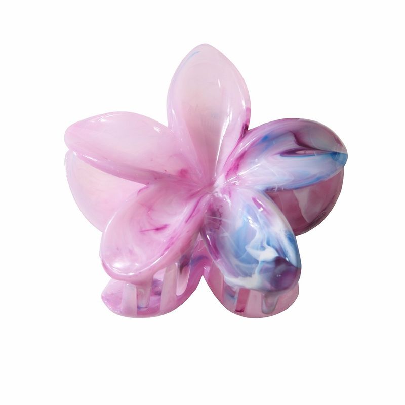 Clip à griffes de cheveux de fleurs avec différentes couleurs et motifs pour n'importe quelle tenue