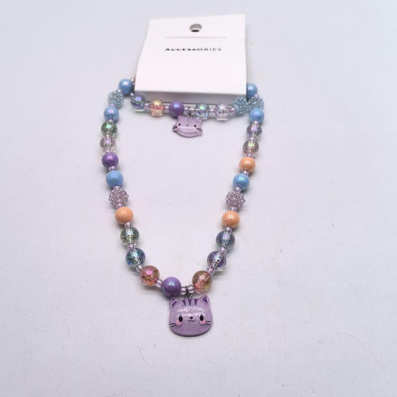 Des bijoux en argent acrylique poli et plus neutres pour les enfants en plusieurs couleurs