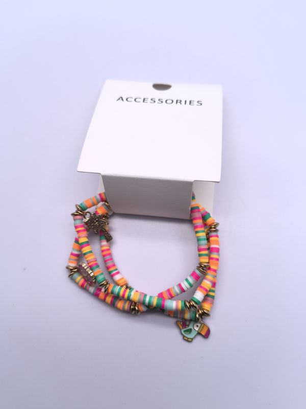 Bracelet personnalisé coloré à 3 paquets avec pendentif d'oiseaux mignons