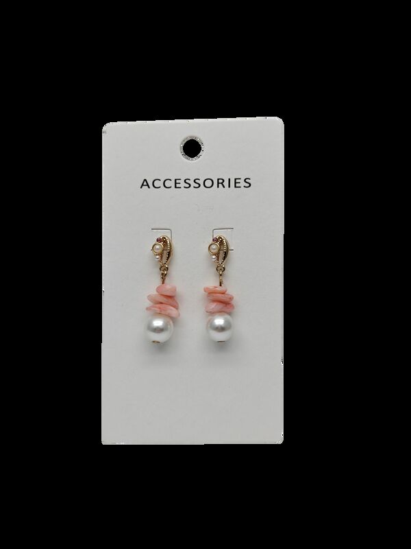 Boucles d'oreilles pendantes en perles de pierre naturelle pour filles