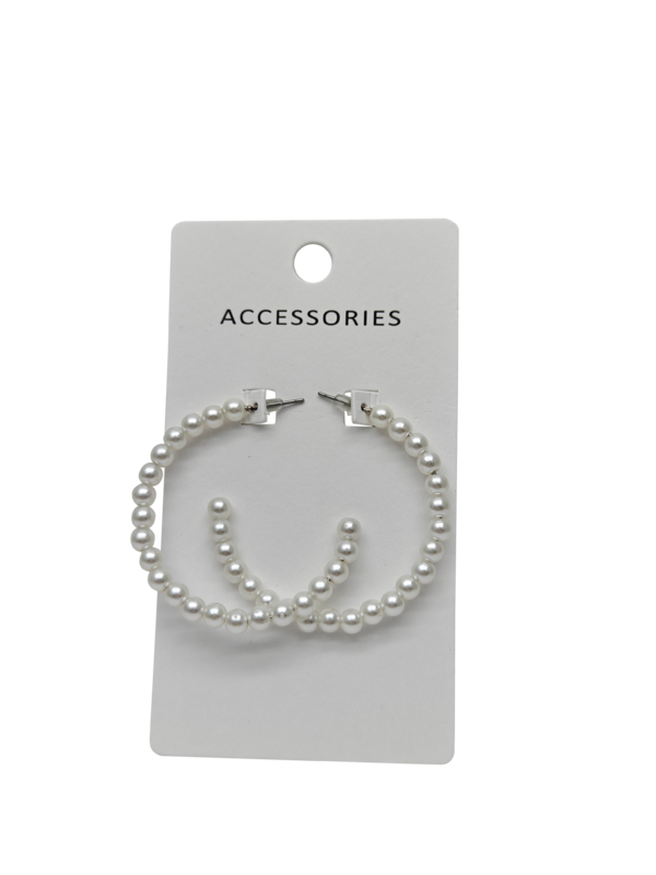 Défilé de mode Douce femme Jeune fille Perles bijoux pendentif Boucles d'oreilles pour femme